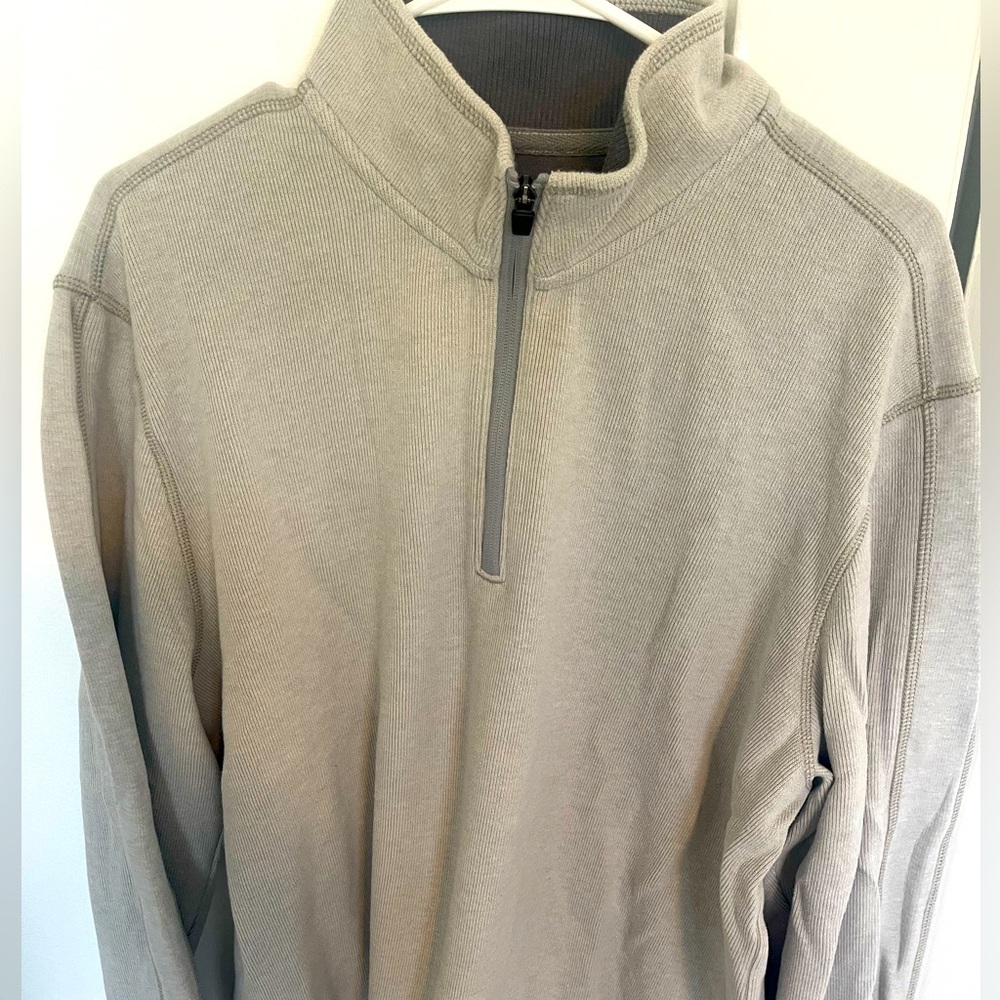 Eddie Bauer quarter-zip sweater